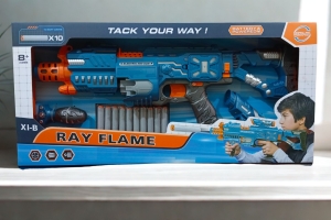 Ray Flame Battery-Powered Electric Soft Dart Gun Toy for Kids